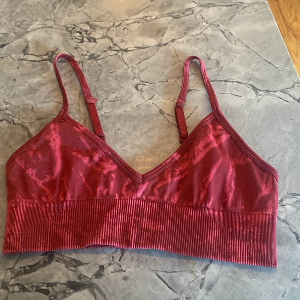 lululemon athletica Red Maroon Sports Bra